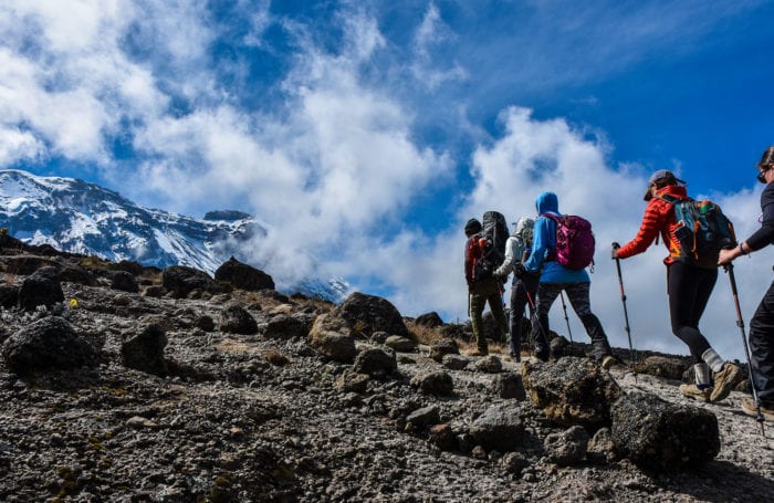 Africa hiking on Moondance